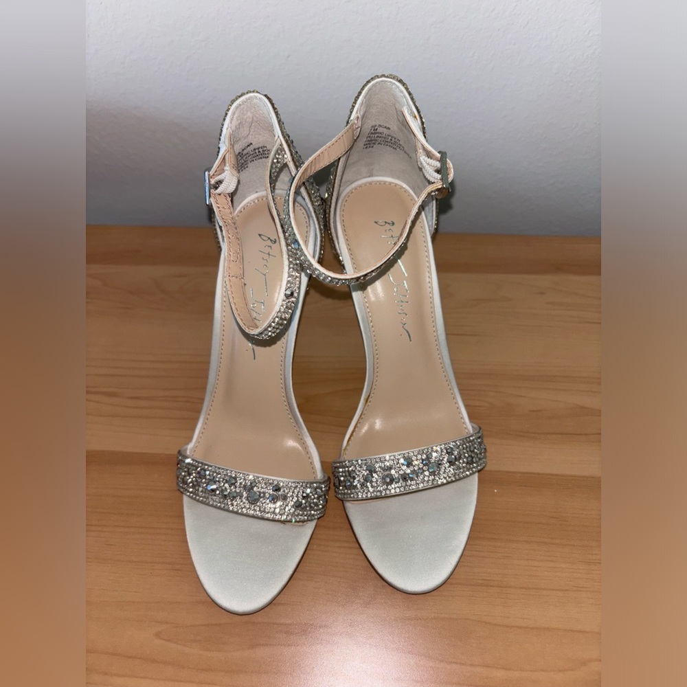 Betsey Johnson Silver Heels